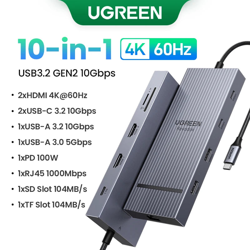 UGREEN USB-C Dual HDMI Hub