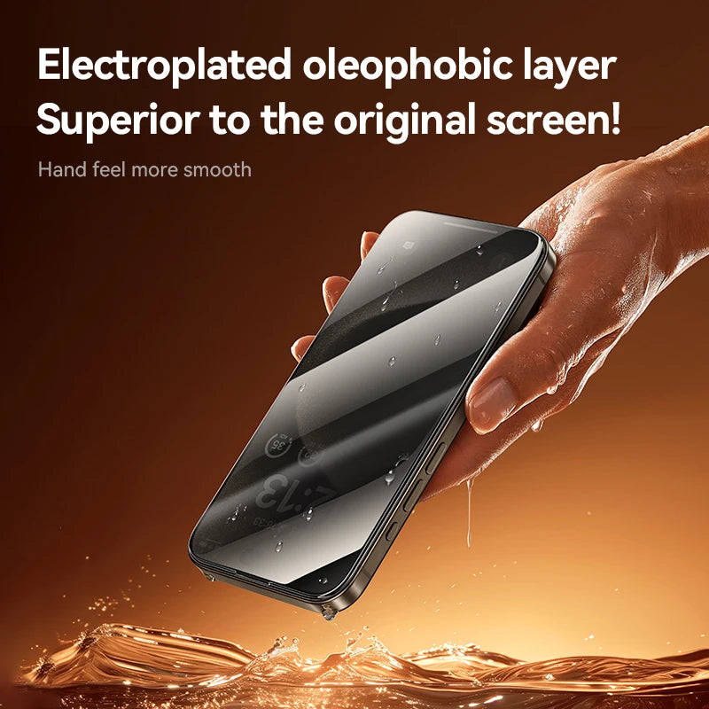 Joyroom 1/2Pcs 20°Anti-spy Glass For iPhone 16 15 Pro Max Glass For iPhone 16 15 14 13 12 Pro Max Privacy Screen Protector Glass