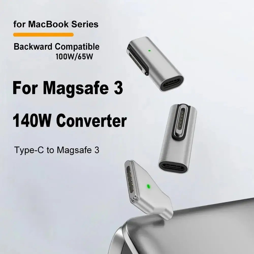 	type-c to magsafe 3 adapter 140w pd
