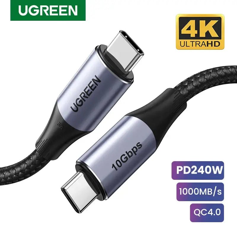 UGREEN 240W USB C Gen2 Cable 10Gbps Techs Park