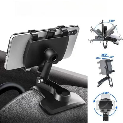 Support de téléphone universel pour voiture, fixation tableau de bord, clip de voiture, support GPS, support de téléphone portable pour iPhone Samsung Xiaomi
