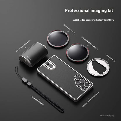 Telesin Suitable for Samsung GalaxyS25 Ultra Camera Handle Camera Auxiliary Zoom Bluetooth Camera Assistant Protective Case