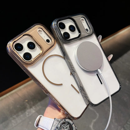Coque de téléphone de luxe pour chargement sans fil magnétique Magsafe pour iPhone 17Air 17Pro 17 Pro Max antichoc transparente rigide