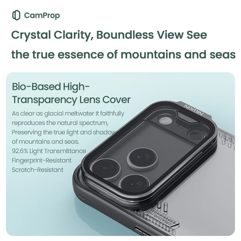 Nillkin For iPhone 17 Pro Iceblade Prop Magnetic TPU border PC back cover lens cover bracket phone case protective cover