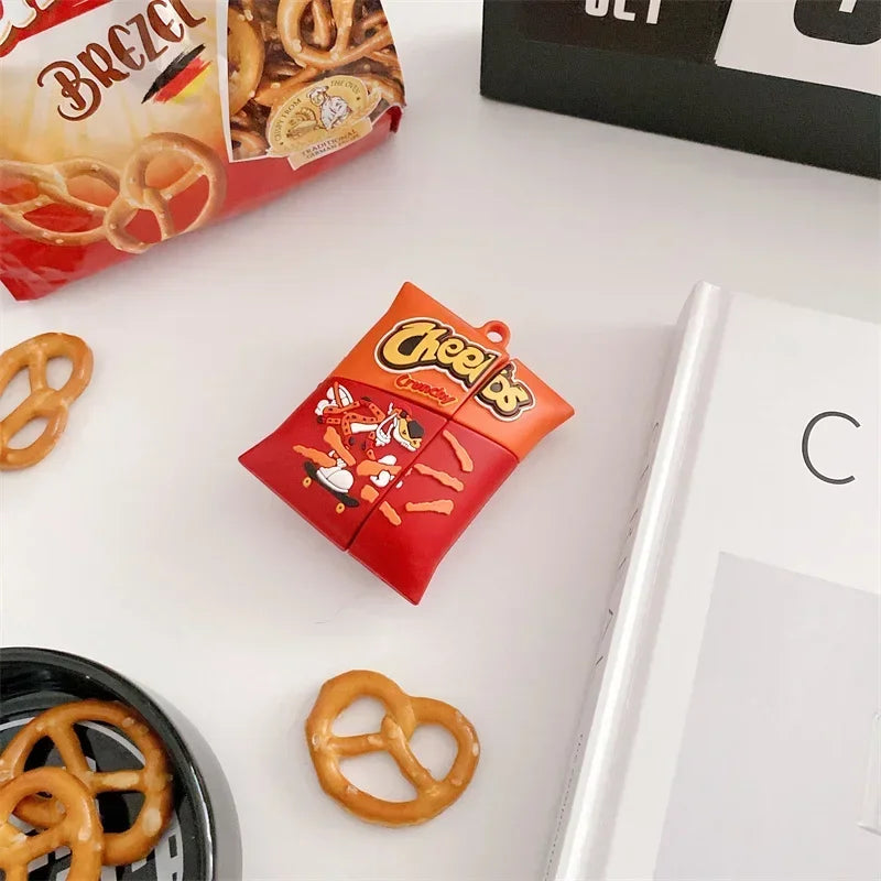 3D Chips French Fries Cartoon Cute Earphone Case Wireless Headphone Cover for AirPods Pro 2 for AirPods 3