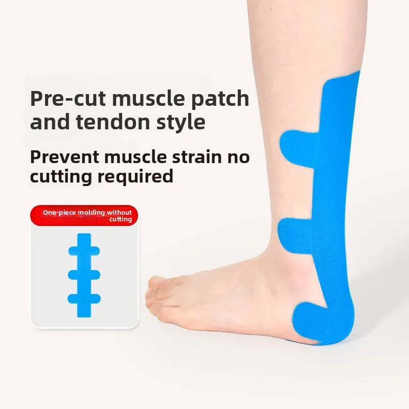 Achilles Tendon Support Tape - Elastic Sports Brace for Tendon Pain & Muscle Stability, Kinesiology Therapeutic Wrap