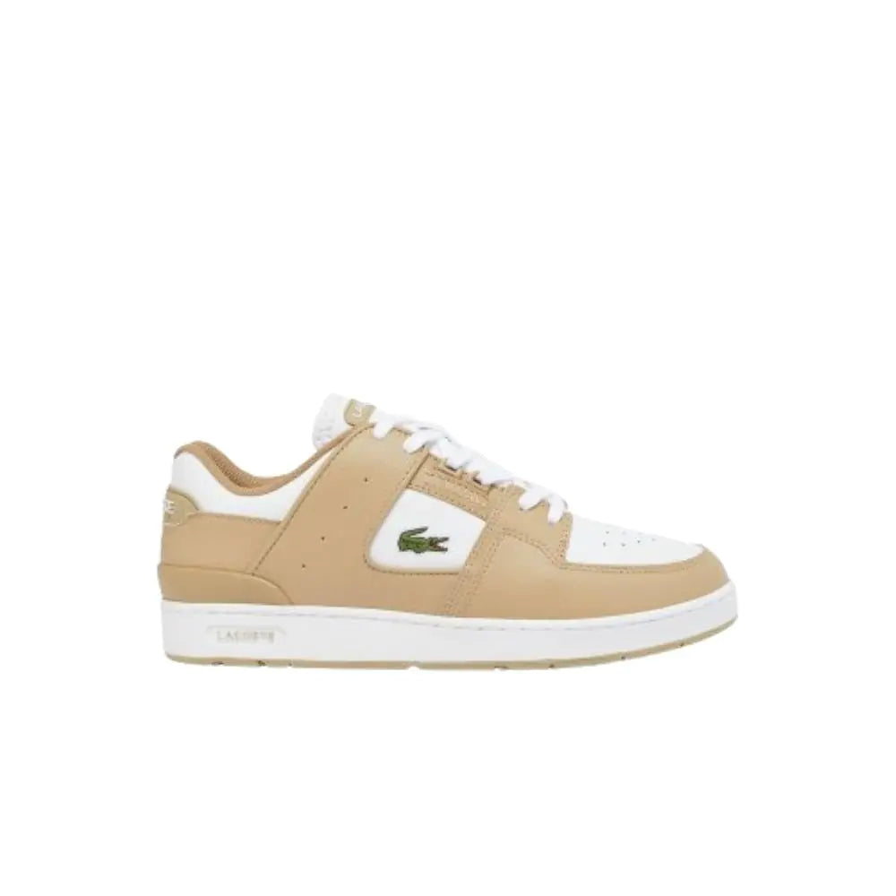 Lacoste Mens Court Cage Sneaker LT BRW/WHT 10.5