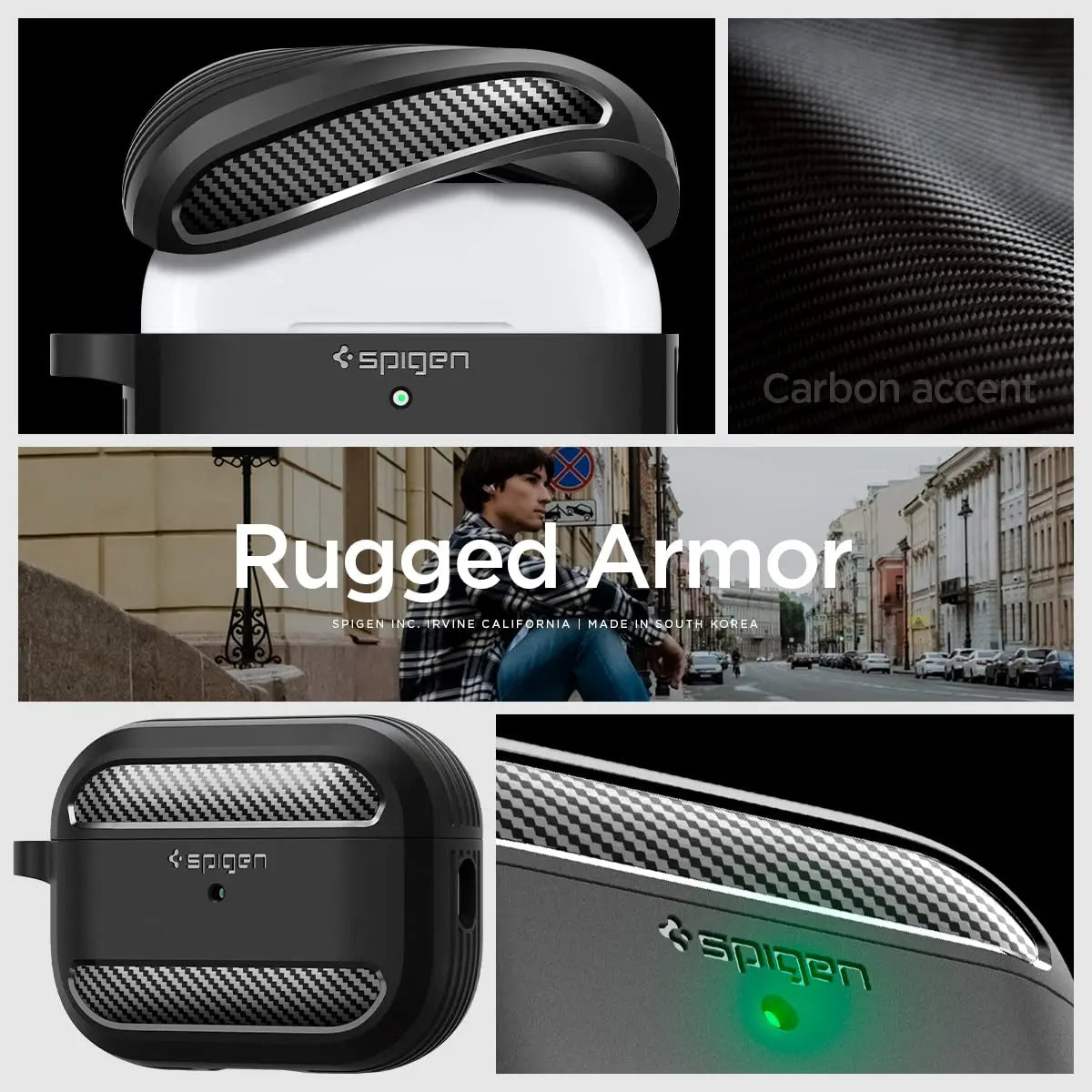 Spigen Rugged Armor Case for AirPods Pro 2 (2022)