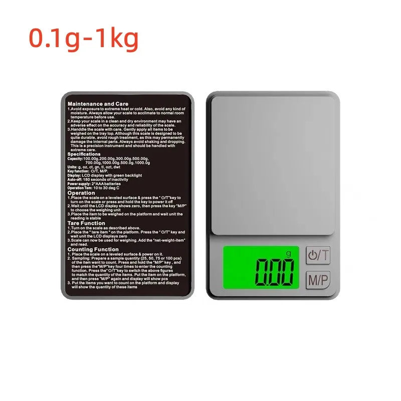 Mini Digital Scale Precision Pocket 1000g x 0.01g