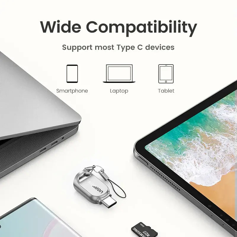 UGREEN USB-C Card Reader — Micro SD/TF OTG, USB3.0