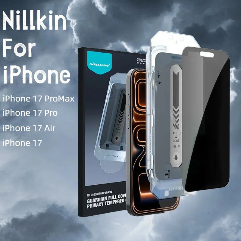 NILLKIN For iPhone 17 Pro Max Screen Protector Anti-Peeping Tempered Glass Film for iPhone  17 Pro for iPhone 17 Film With Tool