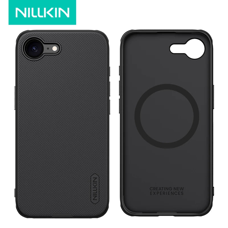 Nillkin funda iPhone 16e Magnetic Charging Case Super Frosted Shield Hard PC Anti-Scratch Back Cover for iphone16e ケース