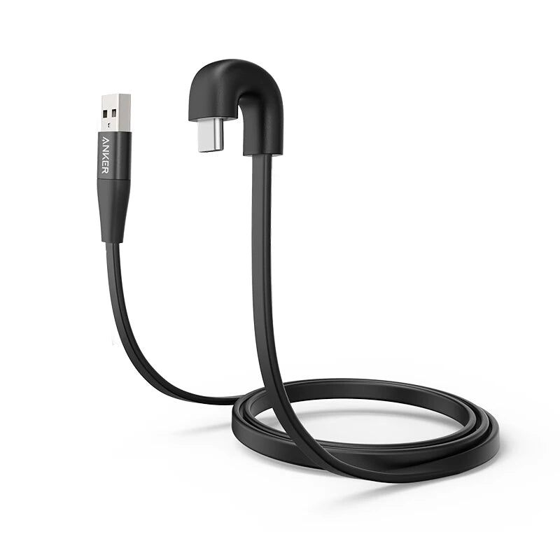 ANKER USB-A Lightning Cable MFi Certified Power Delivery  180 Degree PowerLine Play with Lightning Game Elbow Cable for Game
