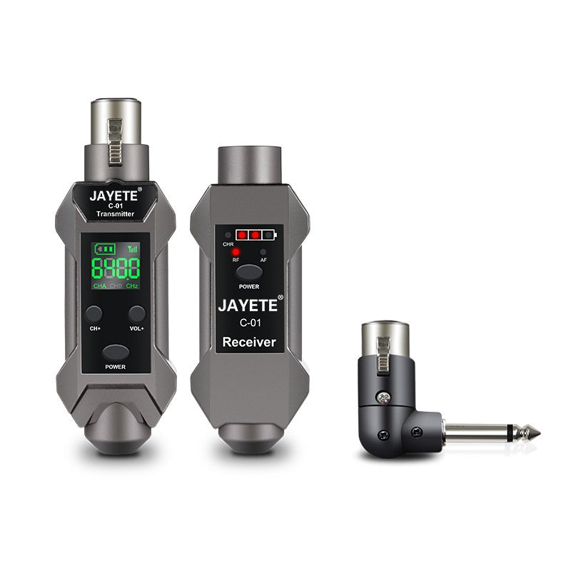 Coil Mic Converter Corded Mic to Wireless Transmitter Receiver
