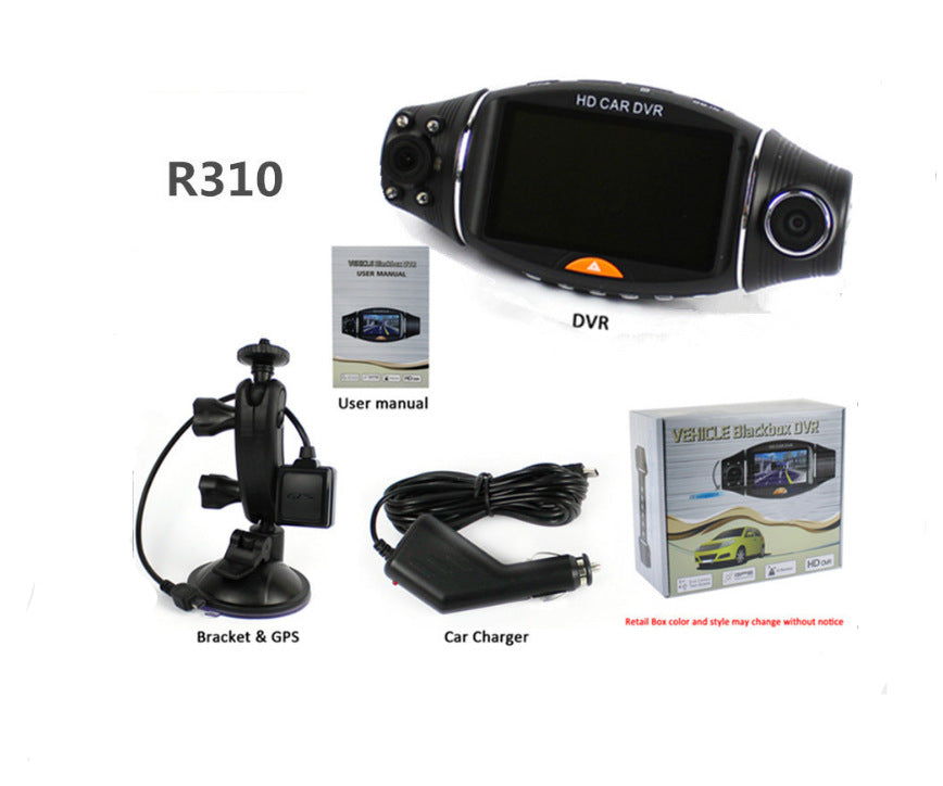 High-definition car cam night mode motion detection with GPS