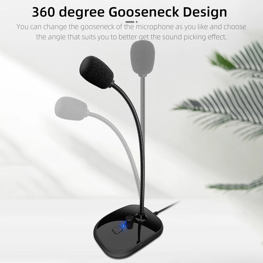 Flexible PC Mic USB Audio Adapter Display