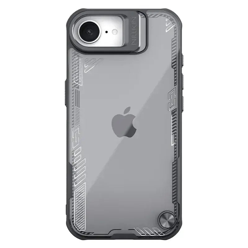 iPhone 16e Transparent Protective Case with Hollow Lens Stand