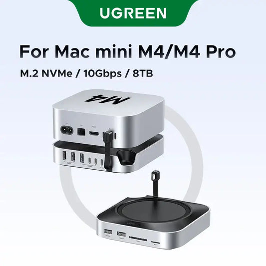     UGREEN Mac Mini M4 Docking Station with NVMe SSD