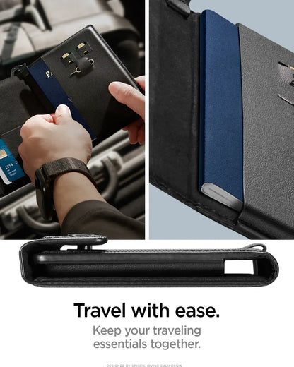 Pochette de voyage universelle Spigen avec blocage RFID