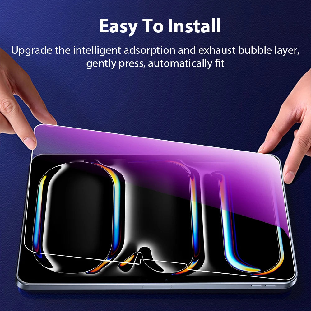 Tempered Glass For Ipad Pro 13 11th M4 12.9 A16 10 9 10th 9th Gen Screen Protector Air 11 5 4 M2 M3 Mini 6 7 A17 Blue Light Film
