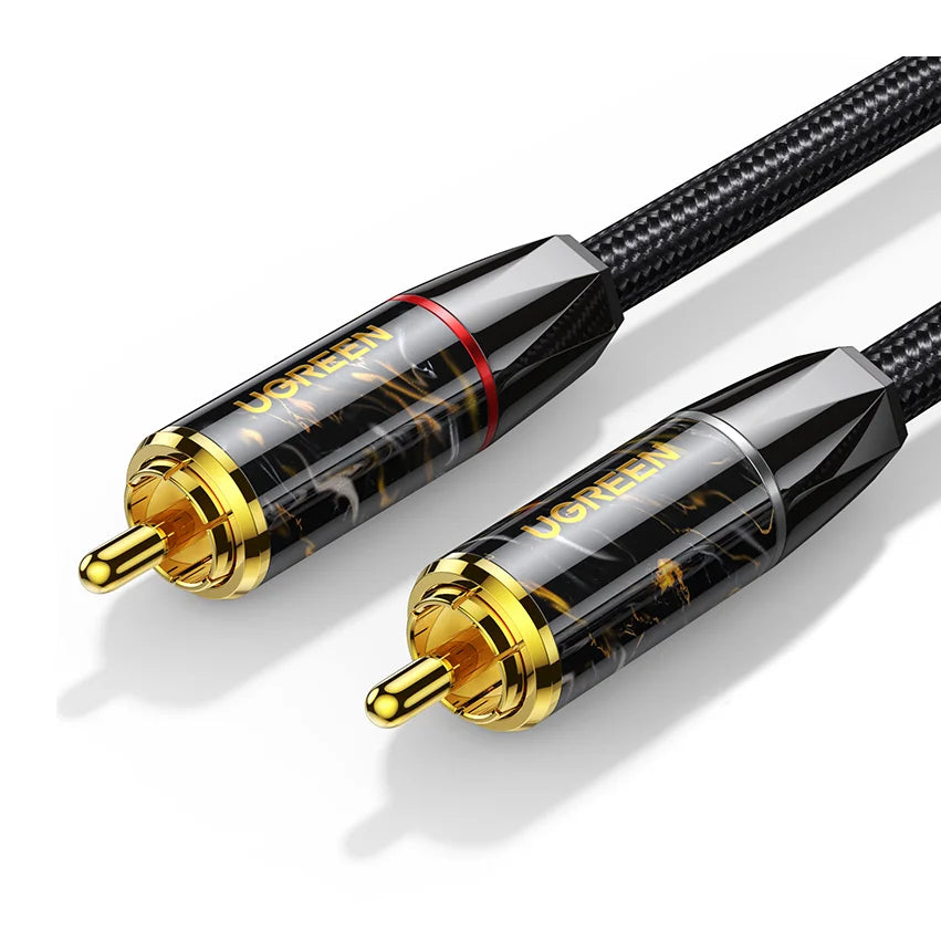 UGREEN Digital Audio Coaxial Cable RCA to RCA Adapter Hi-Fi Sound Nylon Braided RCA Cable Zinc Alloy Shell S/PDIF