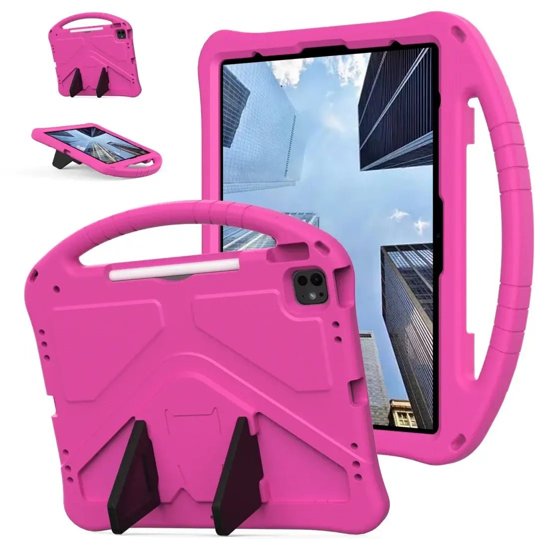 Kids EVA Case for iPad Air 13 Pro 13 2024 Pro 12.9 inch Funda Stand Shockproof Kid-Proof Handle Stand Protective Tablet Cover