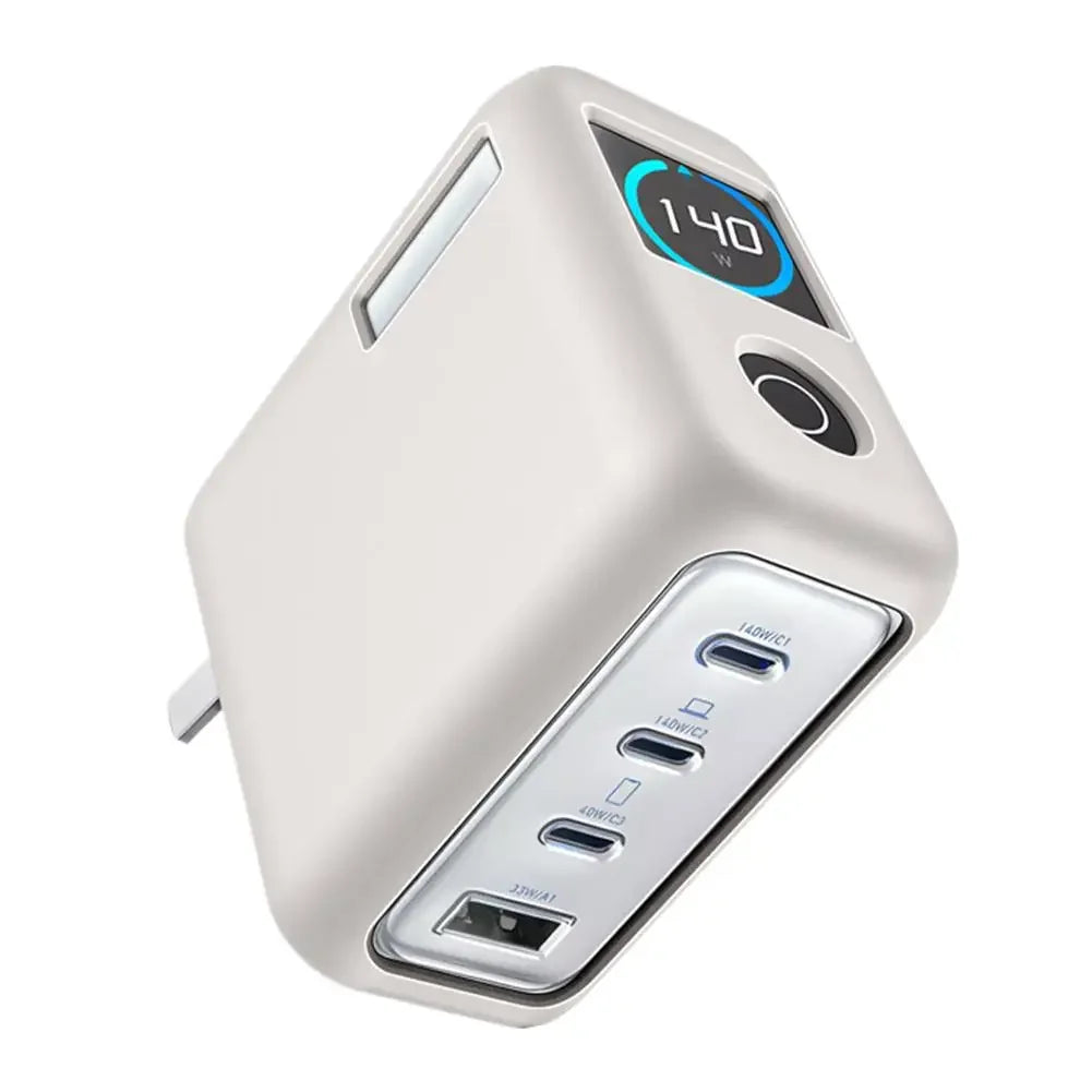 For Anker Zolo 140W Four Port Charger Silicone Protective Head Shockproof Anti-drop Silicone Charging Case Cover A7Q7