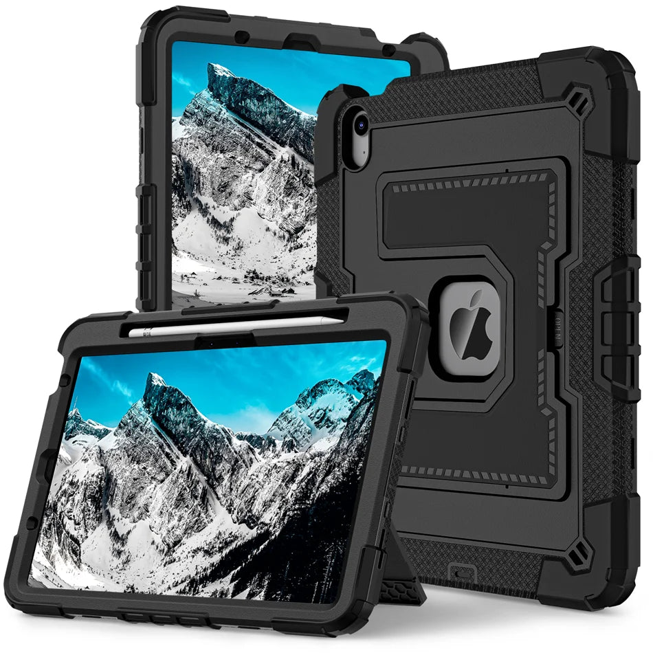 360 Rotation Stand Tablet Case For iPad 6 7 8 9 10th 11th Generation Pro 2025 11 Mini Air 4 5 10.9 inch Case Shockproof Cover