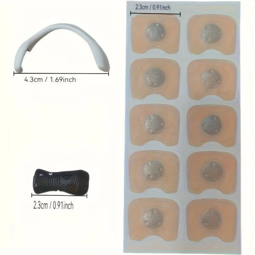 External magnetic nose strips, super anti-snoring solution, anti-snoring and sleep aid, 4 sizes of nasal dilator strips, suitabl