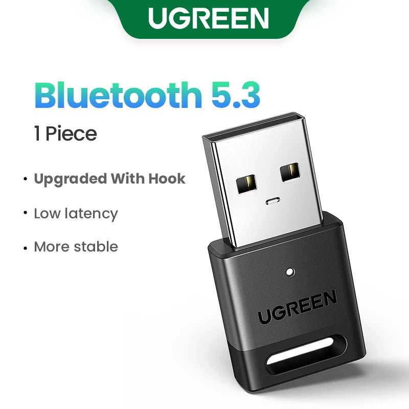 UGREEN USB Bluetooth 5.3 5.4 Adapter 120 M Dongle Wireless Receiver
