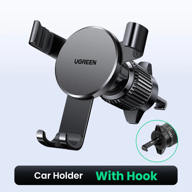 【New-in Sale】UGREEN Car Phone Holder Gravity Phone Stand For Xiaomi Samsung iPhone 16 15 14 Pro Max Air Vent Car  Holder Stand
