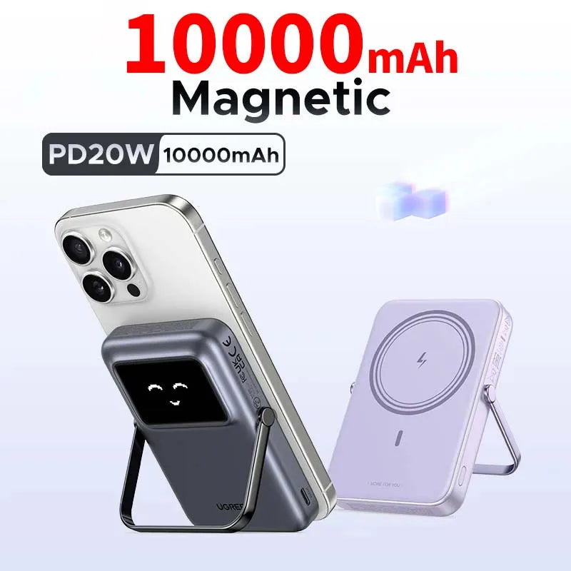 UGREEN 10000mAh high-capacity Wireless PowerBank 20W Magnetic power bank for iPhone16 15 Samsung XIAOMI Outdoors Portable Batte
