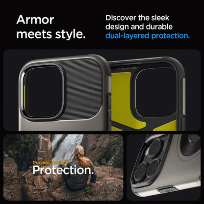 Coque Spigen Slim Armor MagFit Magsafe pour iPhone 16 Pro Max / 16 Pro