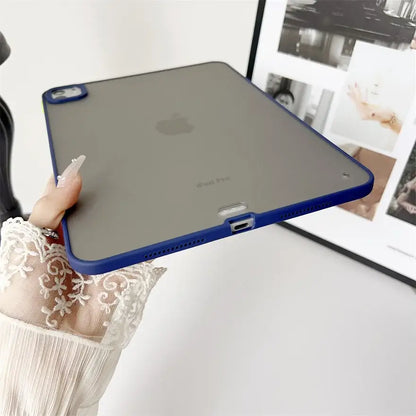 For iPad Pro 13 Case For iPad Pro 11 Tablet Case For iPad Air 13 Cover Transparent TPU Soft Back Cover Protective Shell+Gift