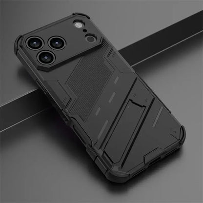 Phone Holder Case For iPhone 17 Pro Max Case Anti-knock Armor PC Back Cover For iPhone 17 Pro Max Case For iPhone 17 Pro 17 Air