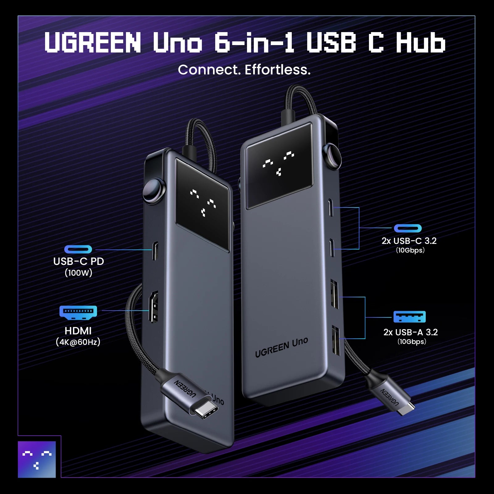 UGREEN Uno USB-C Hub 6-in-1