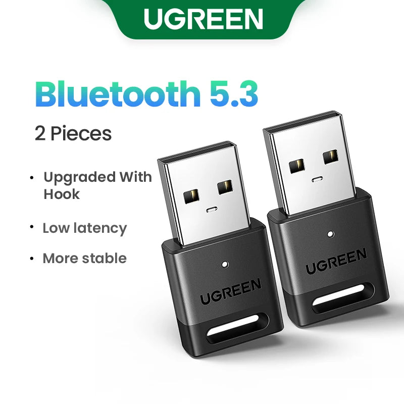 UGREEN USB Bluetooth 5.3 5.4 Adapter 120 M Dongle Wireless Receiver