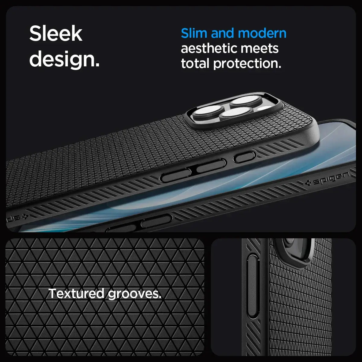 Spigen Liquid Air Case for iPhone 16 front view Techs Park