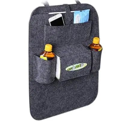 Colourful Chair Back Storage Bag – Multi-Pocket Car Seat Organizer 