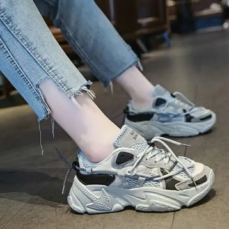 Trendy Breathable Casual Dad Sneakers for Women