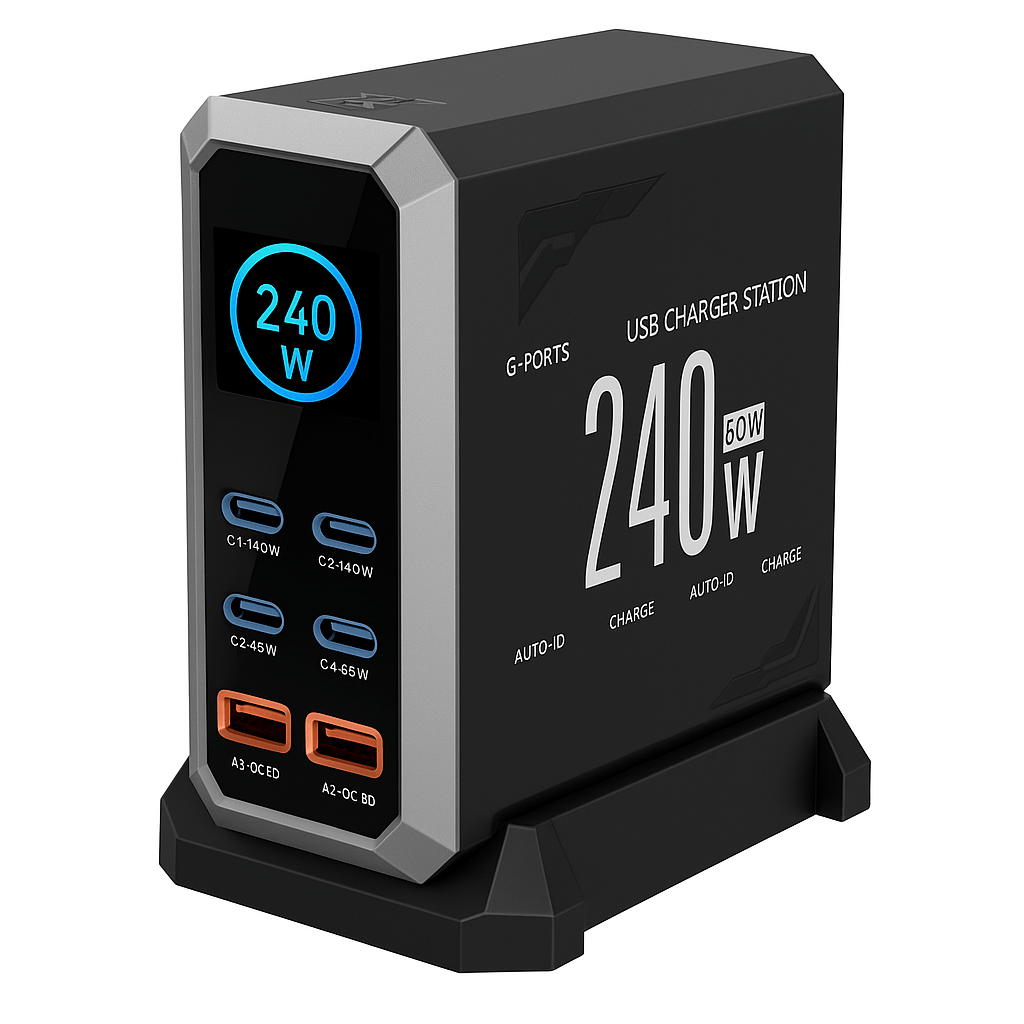 240W Multi-Port USB Fast Charger Techs Park Buy Techs Park