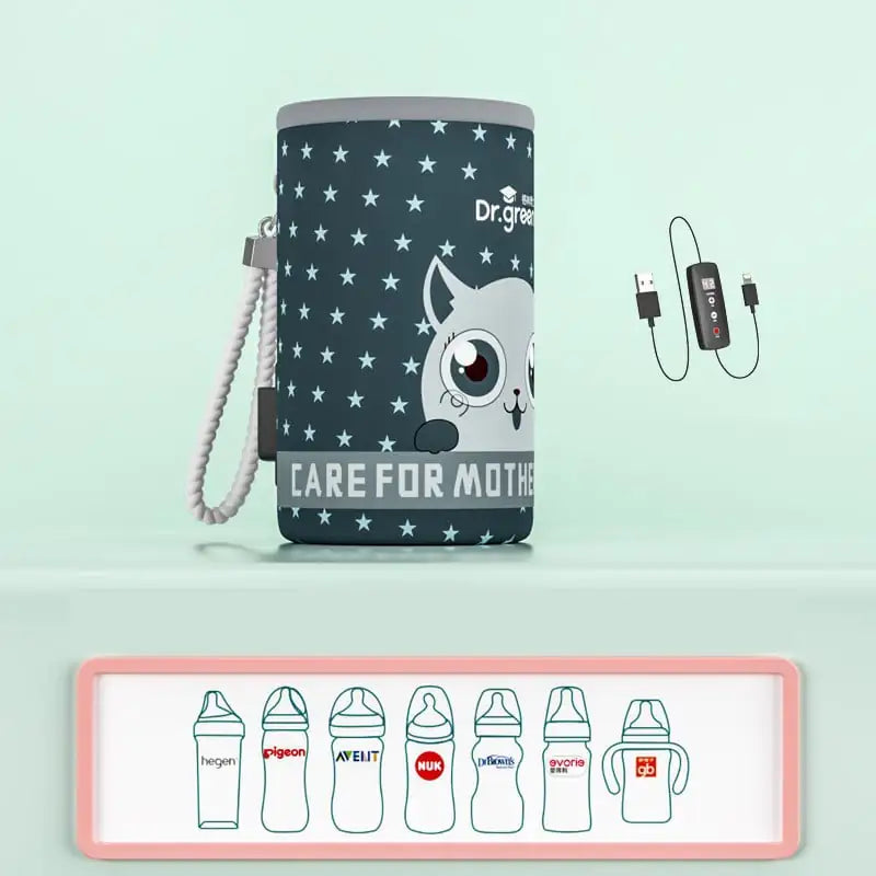 Portable USB Girl and boy Bottle Warmer Heating Jacket