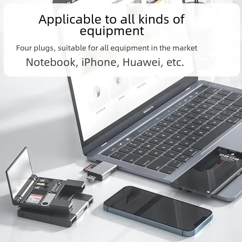 Multi-Function OTG Card Reader for Apple Devices