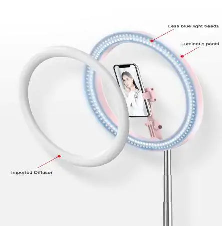 LED Selfie Ring Light with Adjustable Tripod Stand