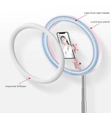 LED Selfie Ring Light with Adjustable Tripod Stand