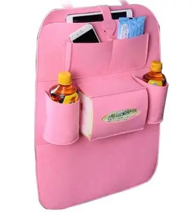 Colourful Chair Back Storage Bag – Multi-Pocket Car Seat Organizer 