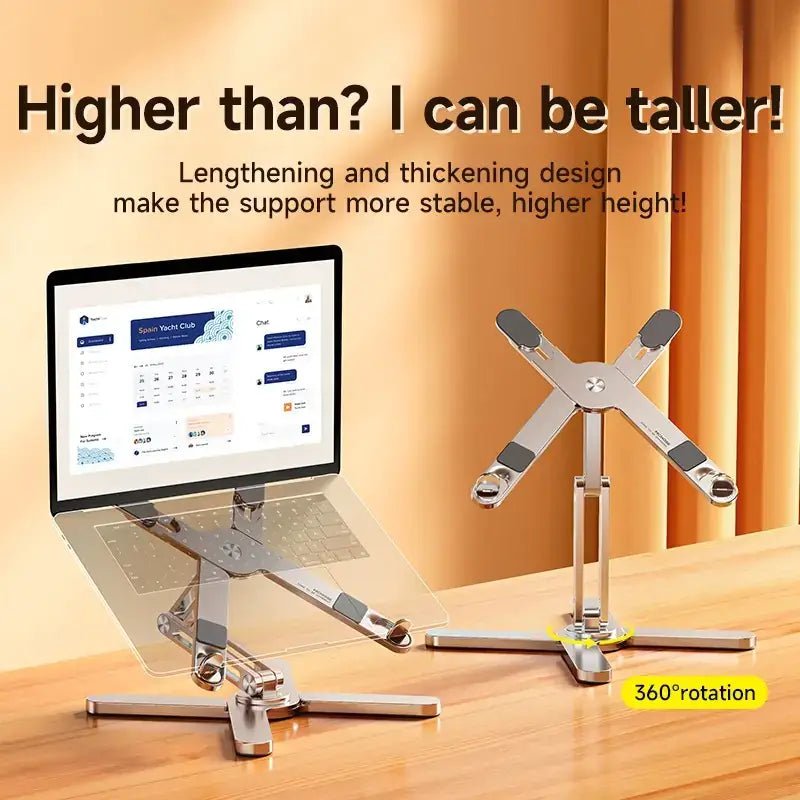 360 Rotating Aluminum Laptop Stand for MacBook
