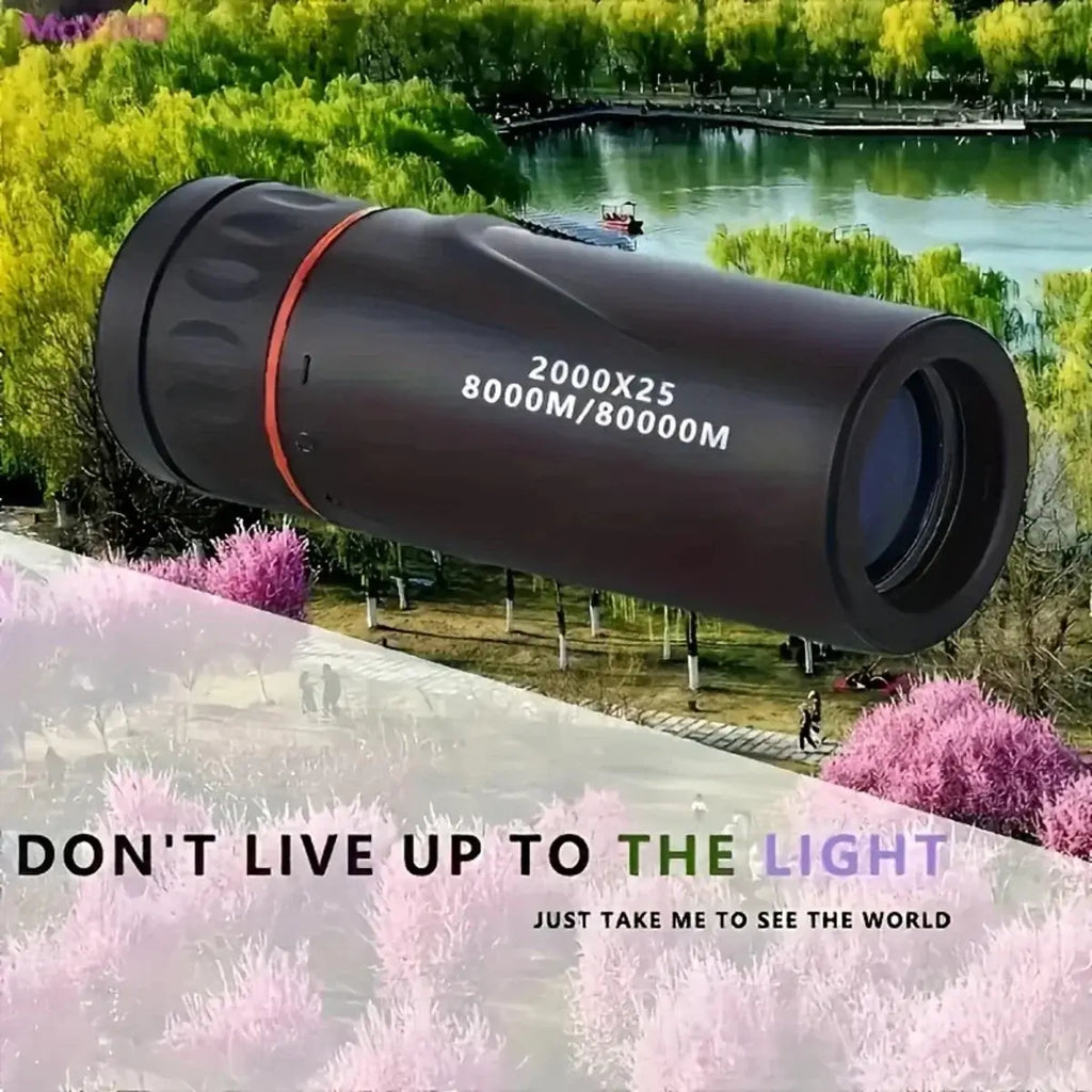 2000x25 monocular telescope handheld outdoor use anti-slip grip