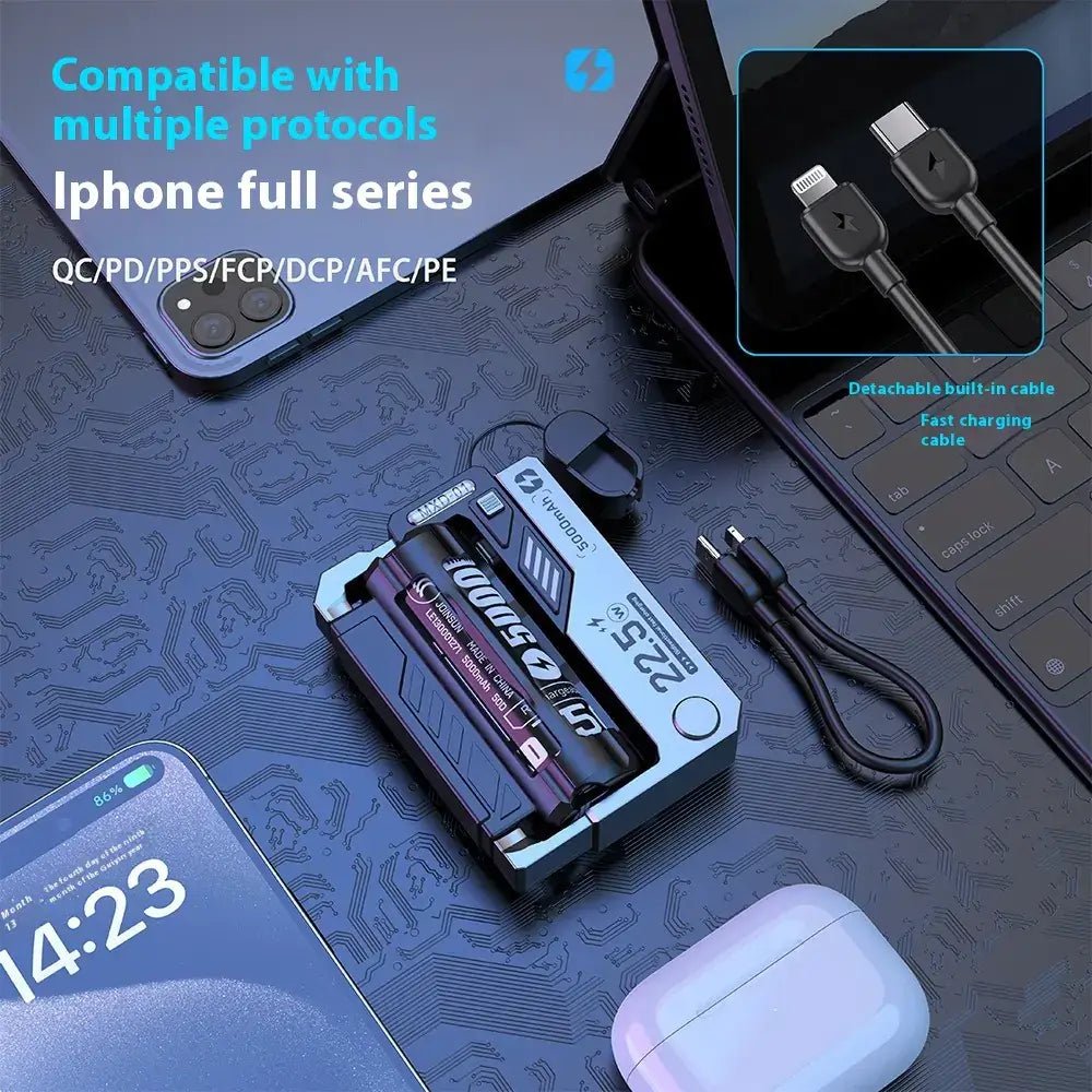 Cartridge Replacement Type-C Power Bank – Modular Fast Charging 