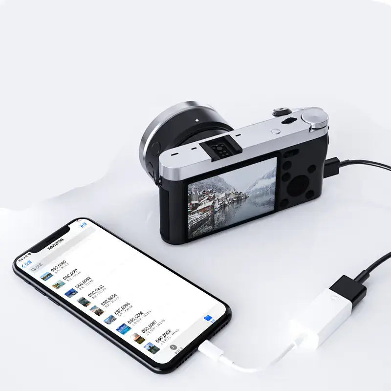 USB OTG Adapter for Apple Devices and Data Transfer